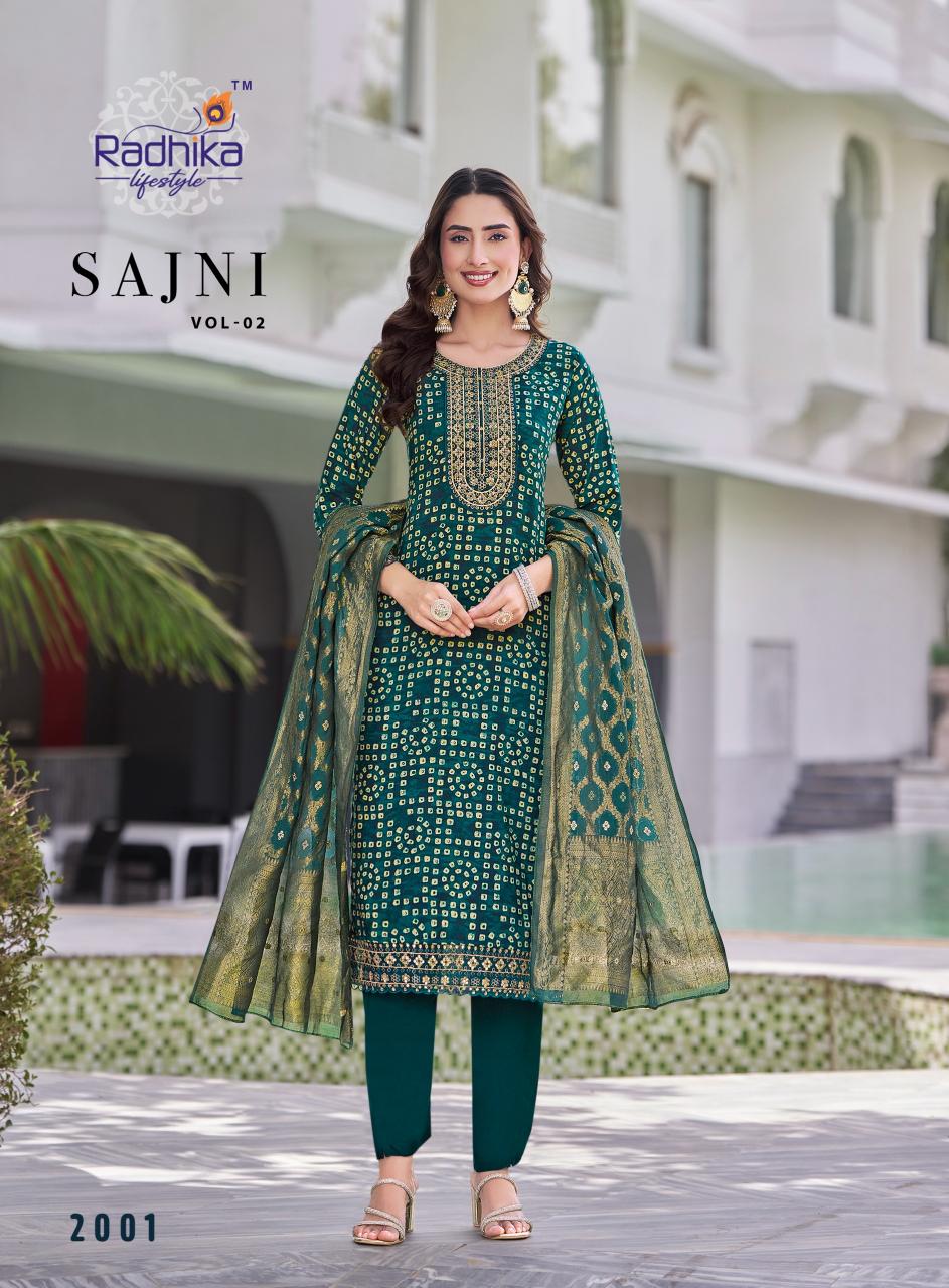 Radhika Lifestyle Sajni Vol 2 catalog indian wear designer kurtis
