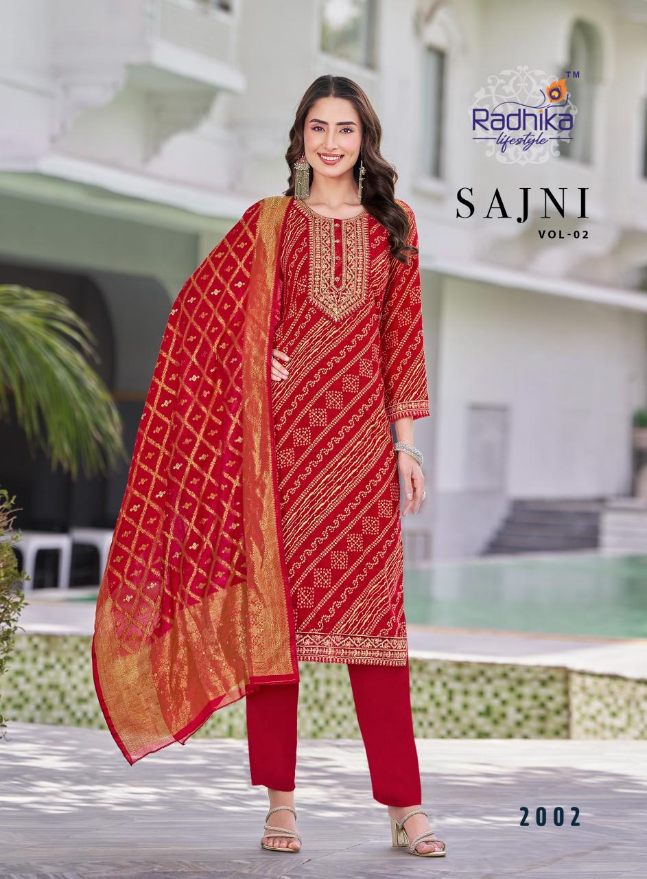 Radhika Lifestyle Sajni Vol 2 catalog indian wear designer kurtis