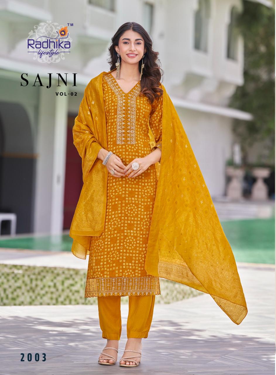 Radhika Lifestyle Sajni Vol 2 catalog indian wear designer kurtis