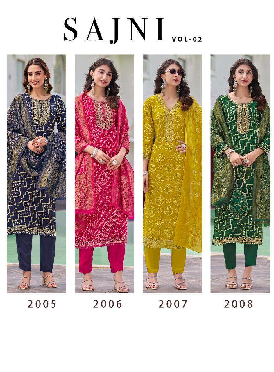 Radhika Lifestyle Sajni Vol 2 catalog indian wear designer kurtis