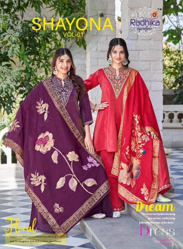 Radhika Lifestyle Shayona Vol 1 catalog indian kurtis design 2025