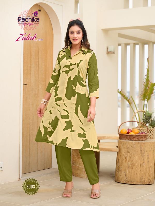 Radhika Lifestyle Zalak Vol 3 catalog wholesale co ord sets manufacturers in india