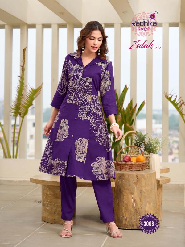 Radhika Lifestyle Zalak Vol 3 catalog wholesale co ord sets manufacturers in india