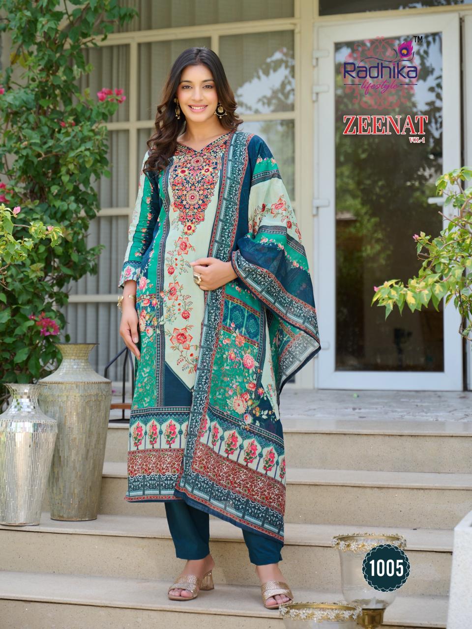 Radhika Lifestyle Zeenat vol 1 catalog top 5 kurti brands in india