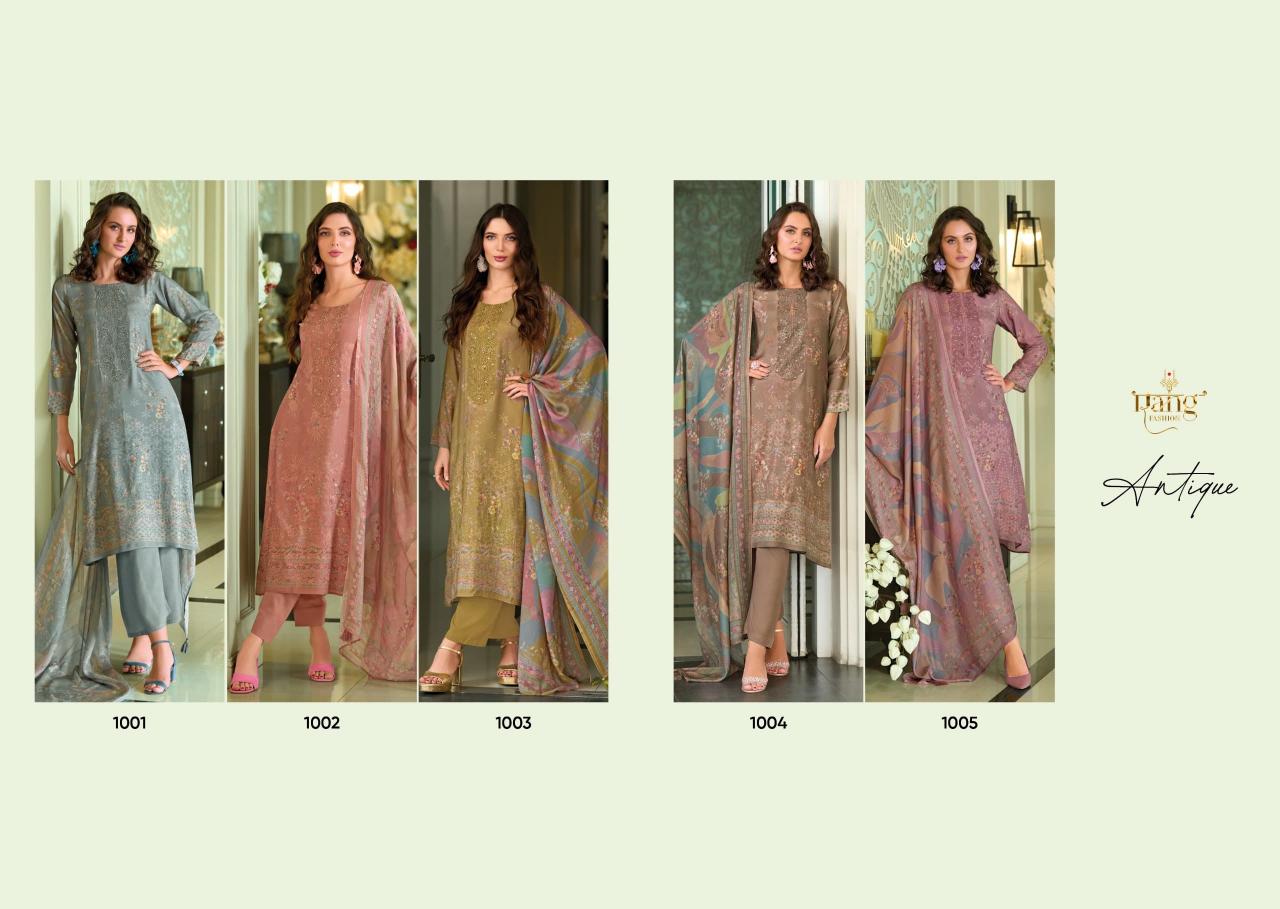 Rang Fashion Antique catalog wholesale dress materials area in ahmedabad