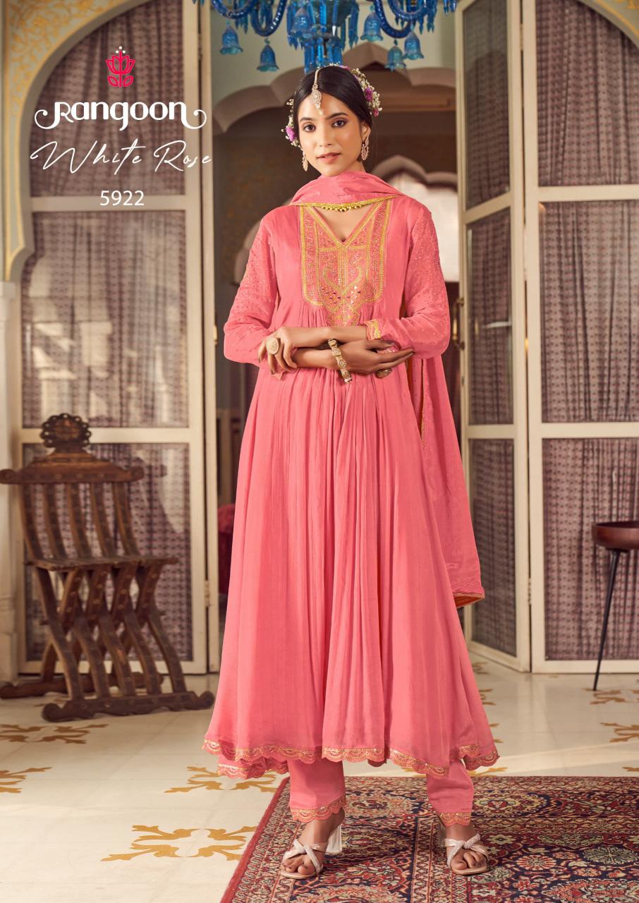 Rangoon Whiterose catalog kurti set online in india