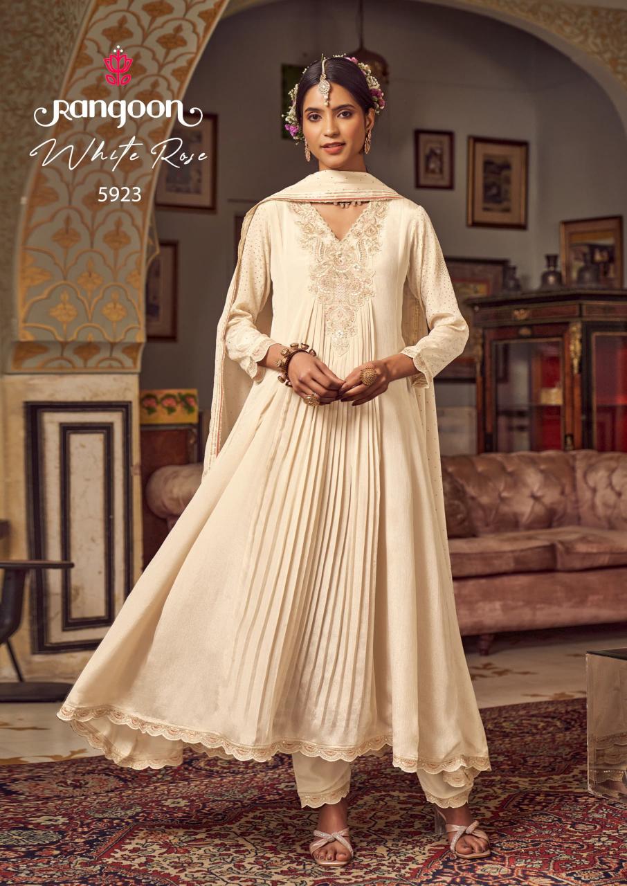 Rangoon Whiterose catalog kurti set online in india