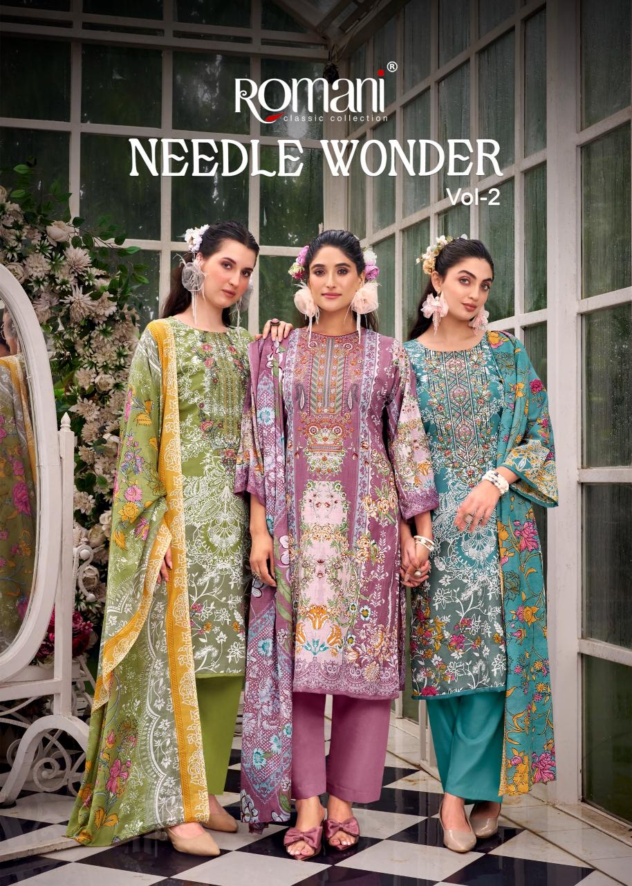 Romani Needle Wonder vol 2 Catalog wholesale dress materials dealers