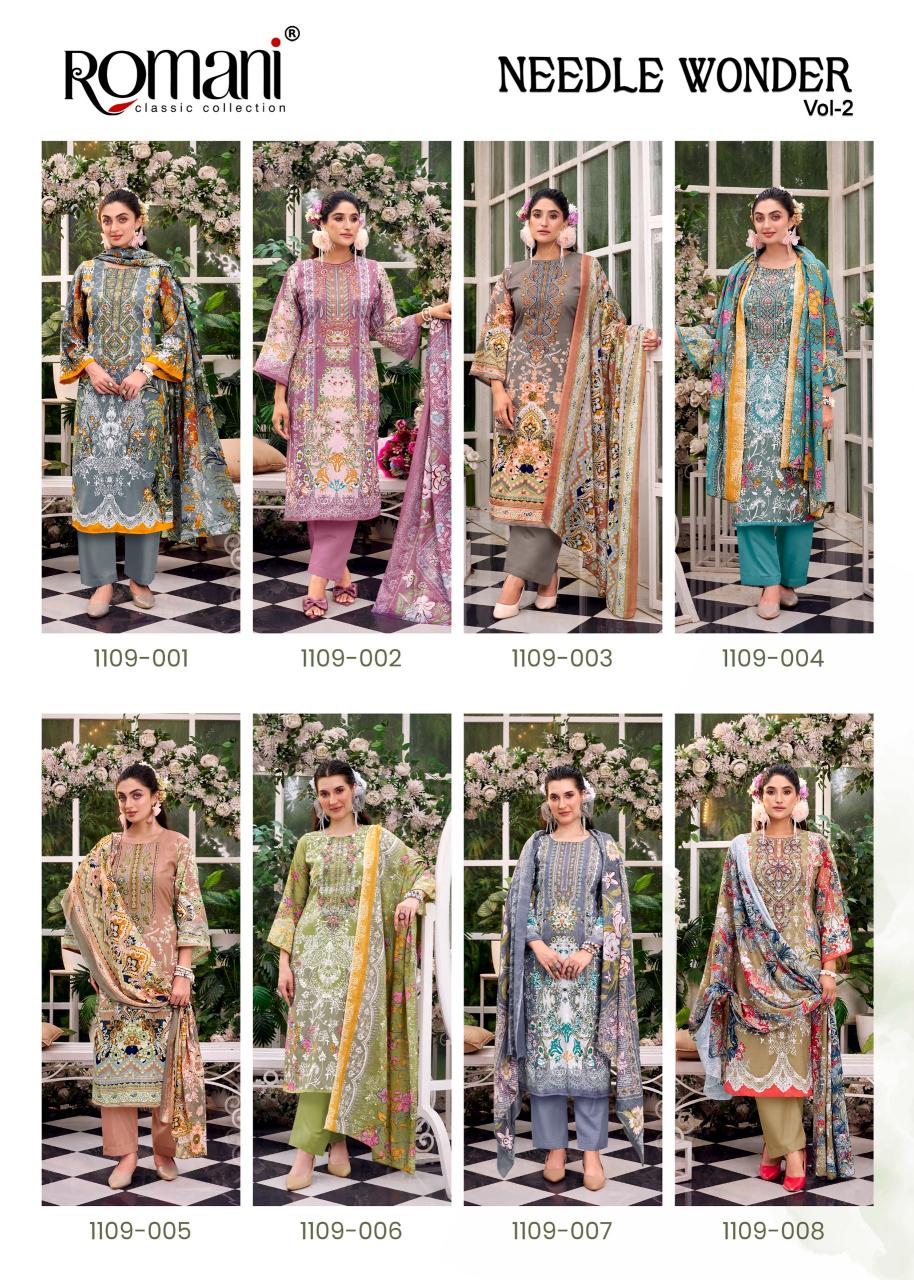 Romani Needle Wonder vol 2 Catalog wholesale dress materials dealers