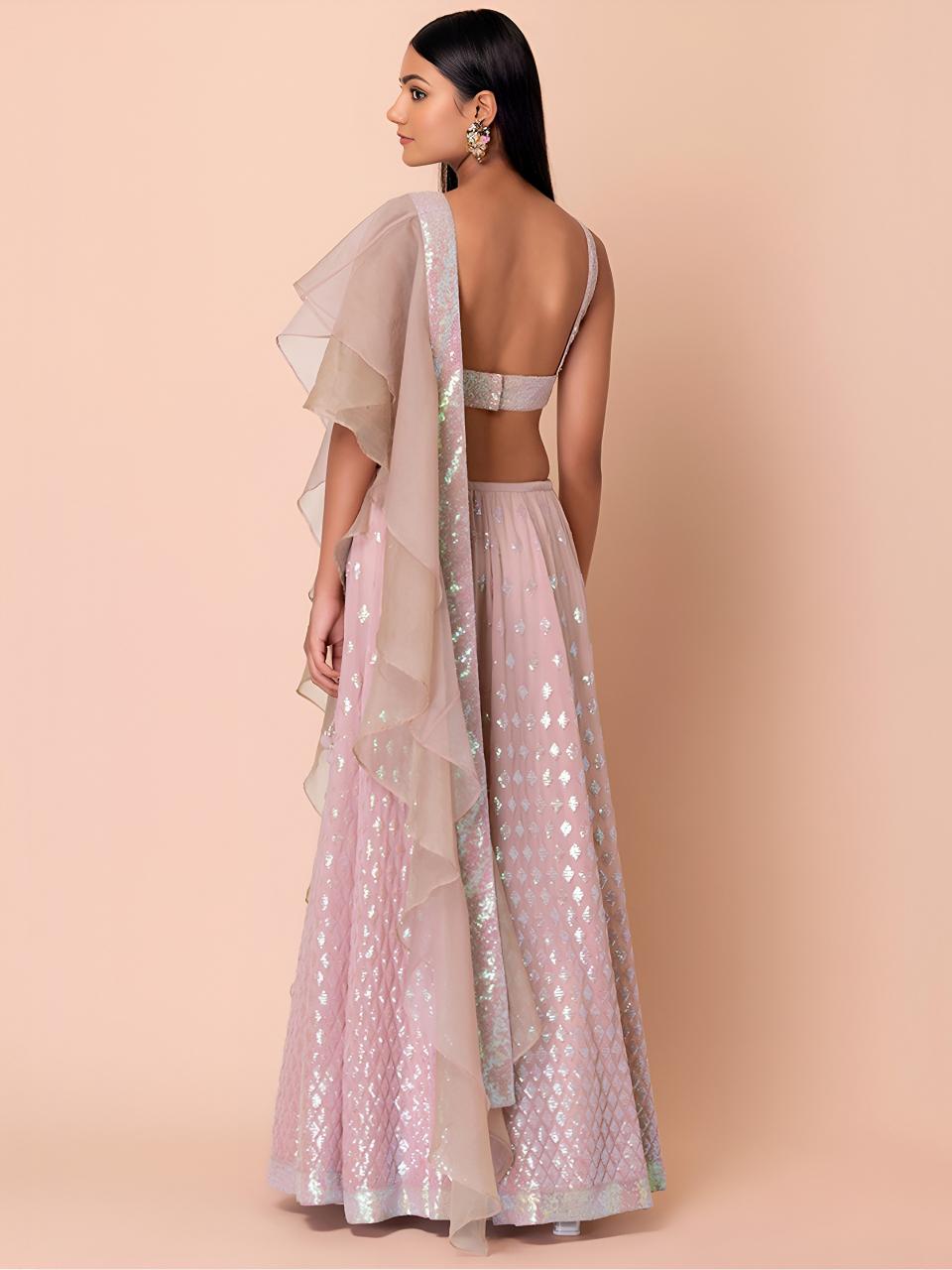 Sabella 15087 Pink catalog budget lehenga online india