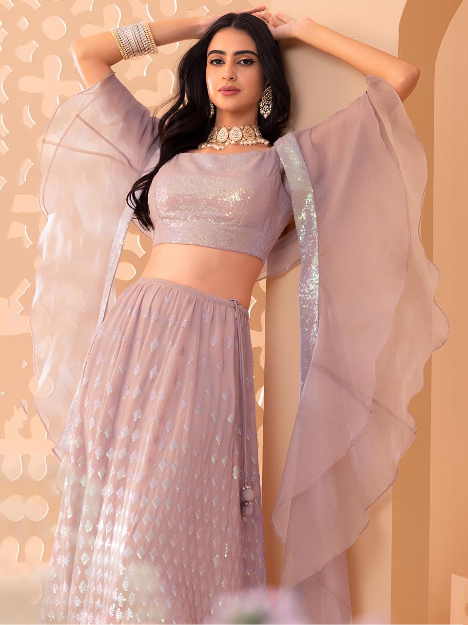 Sabella 15087 Pink catalog budget lehenga online india
