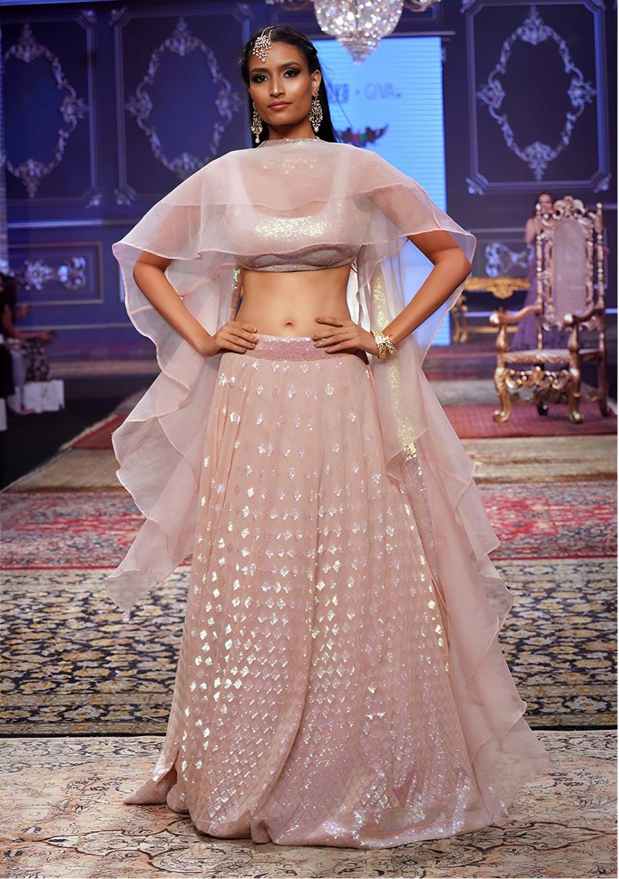 Sabella 15087 Pink catalog budget lehenga online india