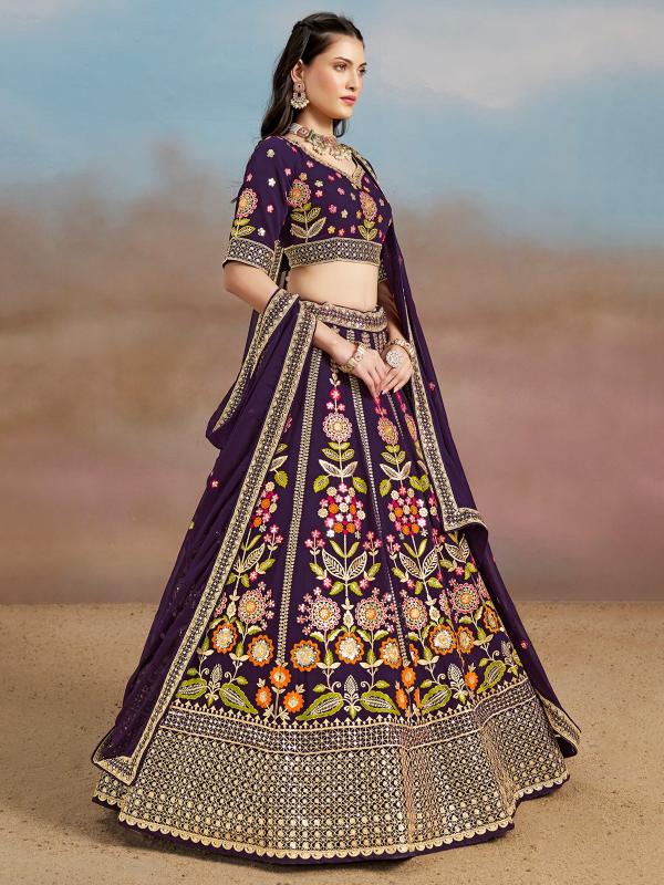Sabella 6008 Purple catalog online lehenga store india
