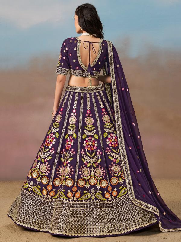 Sabella 6008 Purple catalog online lehenga store india