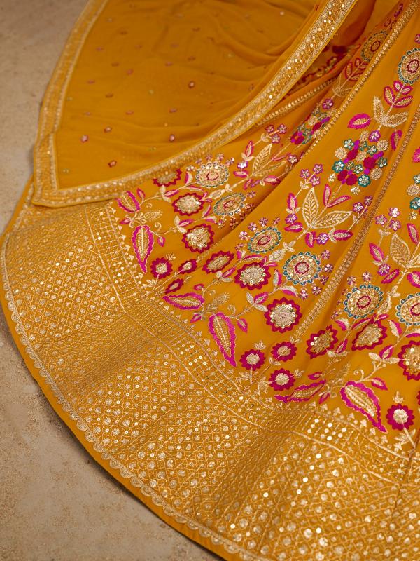 Sabella 6008 Yellow catalog lehenga online india with price