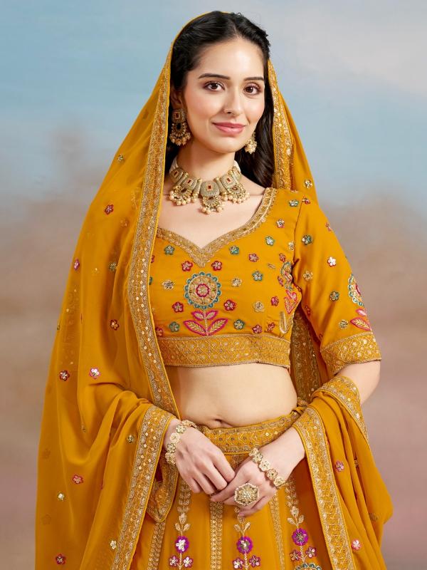 Sabella 6008 Yellow catalog lehenga online india with price