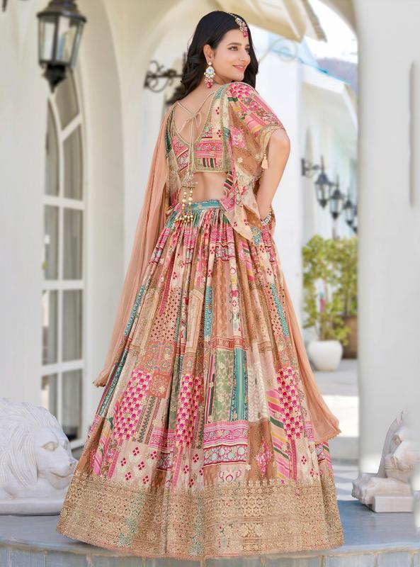 Sabella 7050 Beige catalog brides of india lehengas
