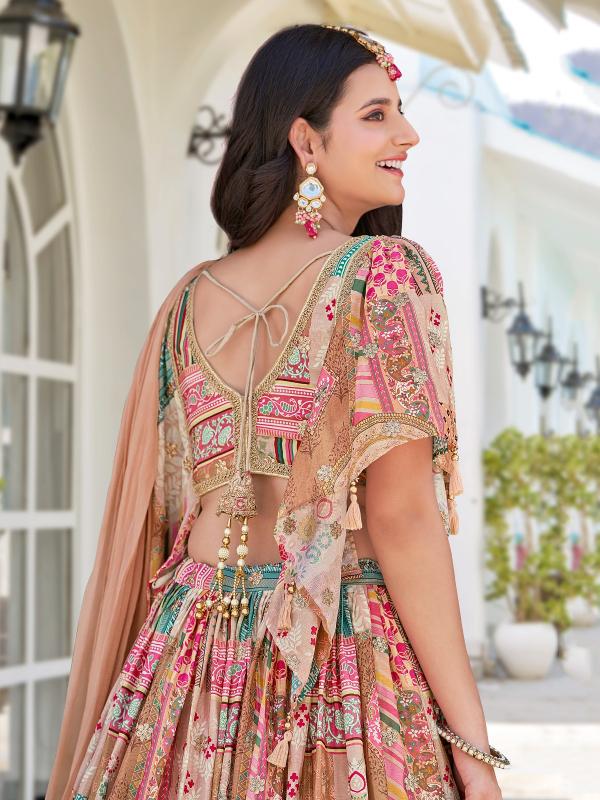 Sabella 7050 Beige catalog brides of india lehengas