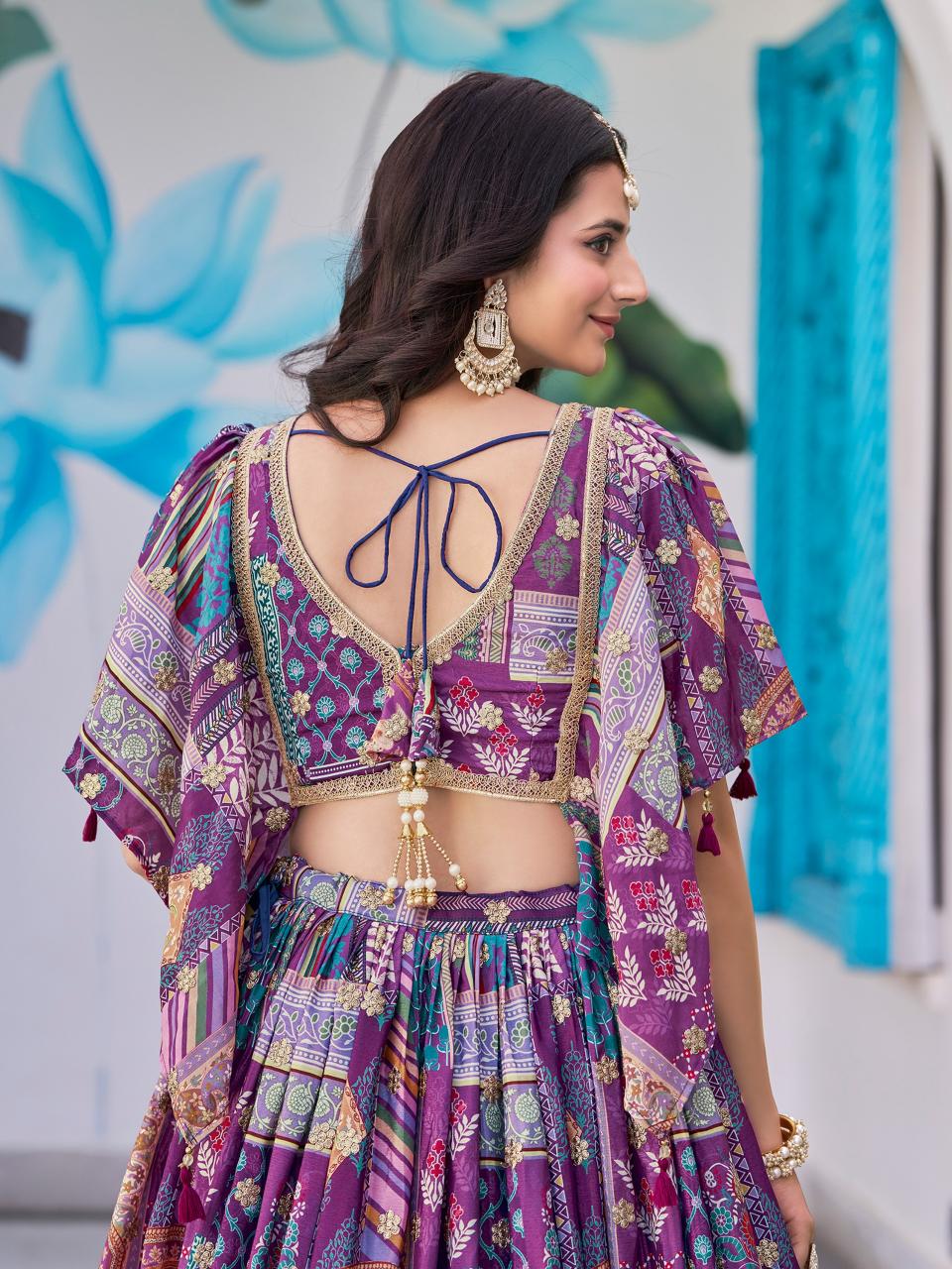 Sabella 7050 Purple catalog buy online cheap lehenga india