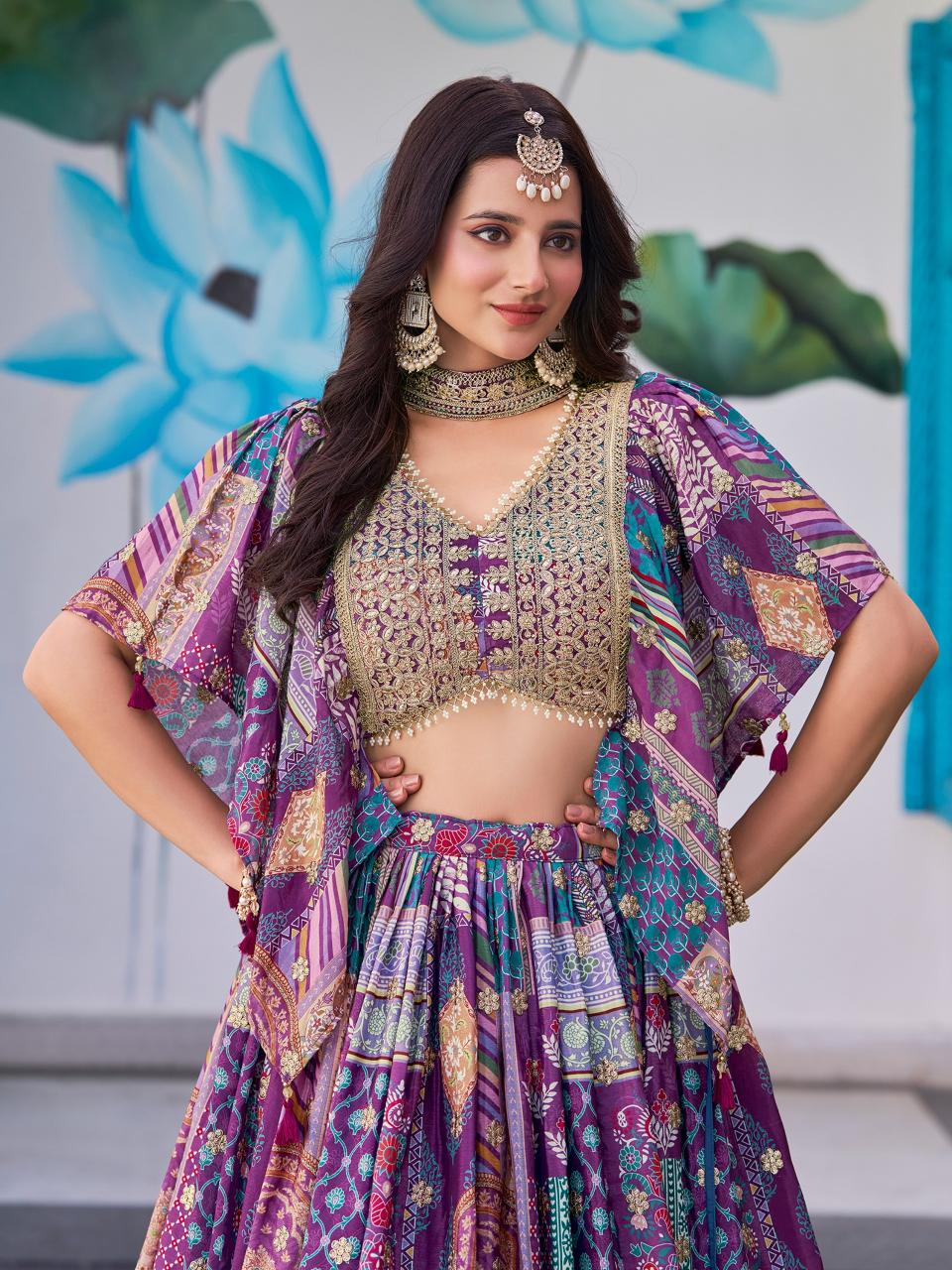 Sabella 7050 Purple catalog buy online cheap lehenga india