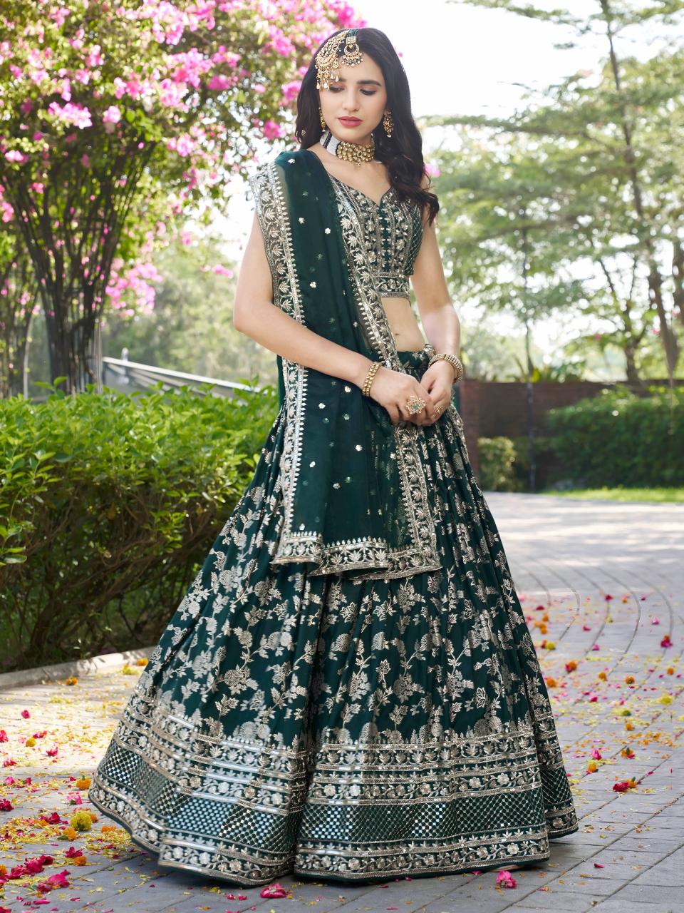 Sabella 7100 Green catalog lehenga choli online shopping low price india