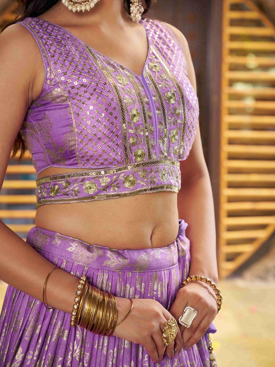 Sabella 7100 Lavender catalog latest lehenga designs in india