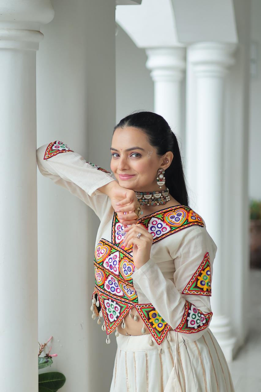 Sabella K 5042 catalog india lehengas white
