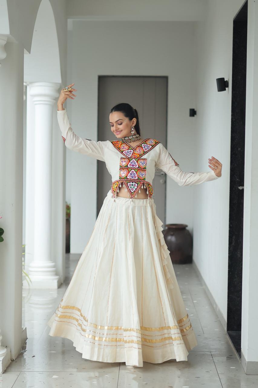 Sabella K 5042 catalog india lehengas white