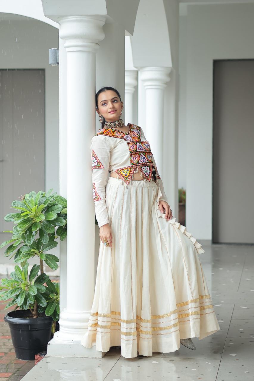 Sabella K 5042 catalog india lehengas white