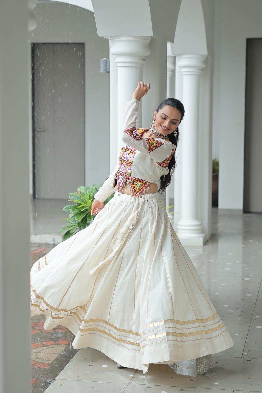 Sabella K 5042 catalog india lehengas white