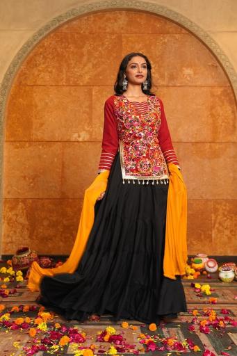 Sabella Swaroop vol 4 Black catalog black bridal lehenga in india