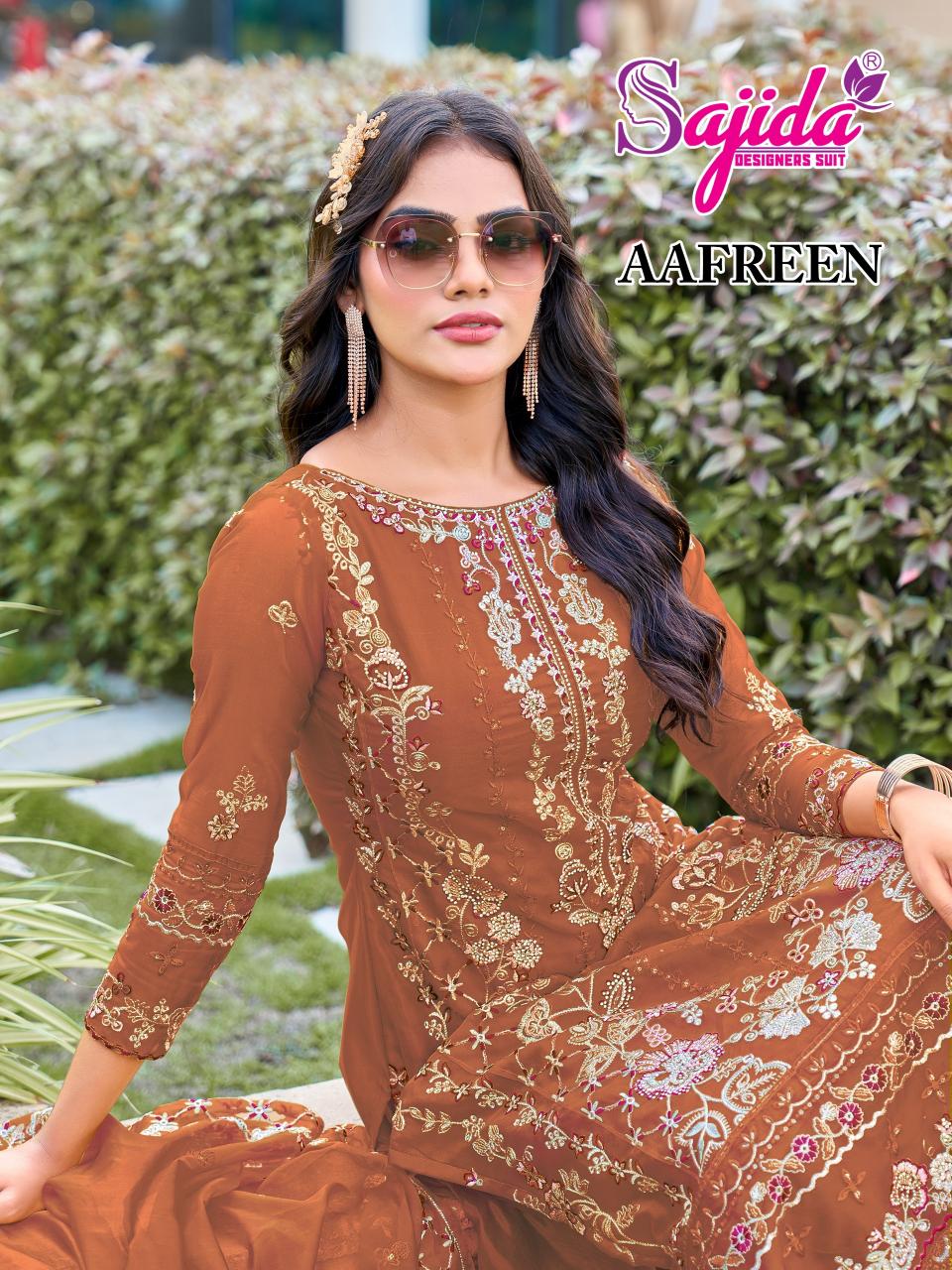 Sajida Aafreen 1073 catalog wholesale pakistani suits buy online