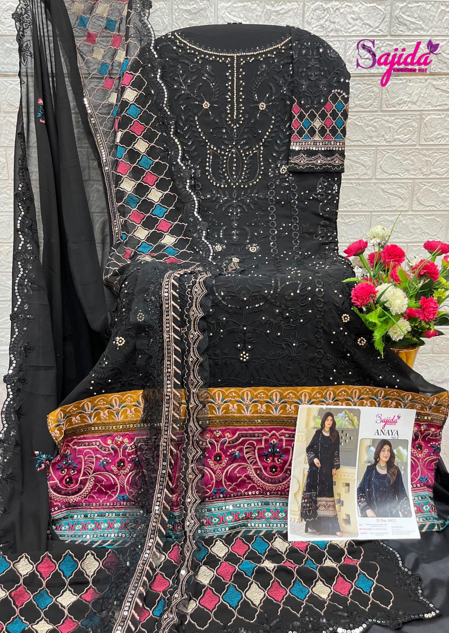 Sajida Anaya catalog wholesale pakistani designer suits