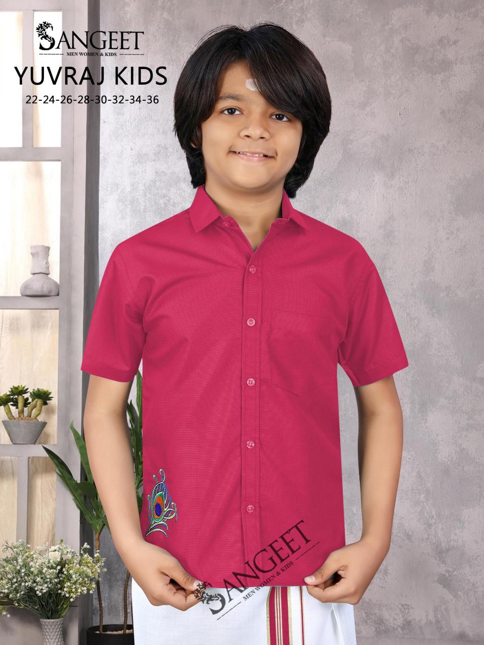 Sangeet Kutty Raja catalog Kids Shirt With Vesti 