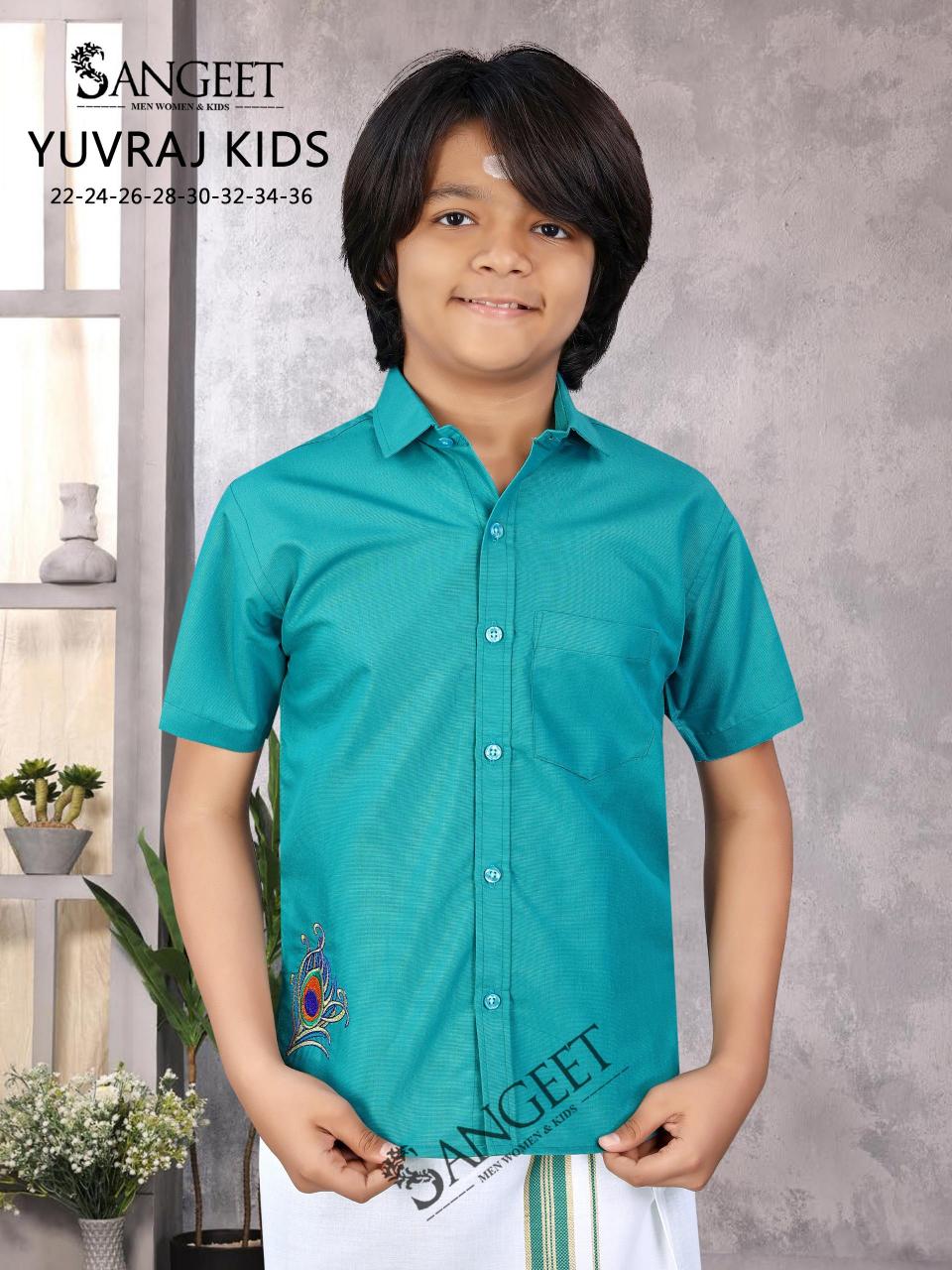 Sangeet Kutty Raja catalog Kids Shirt With Vesti 