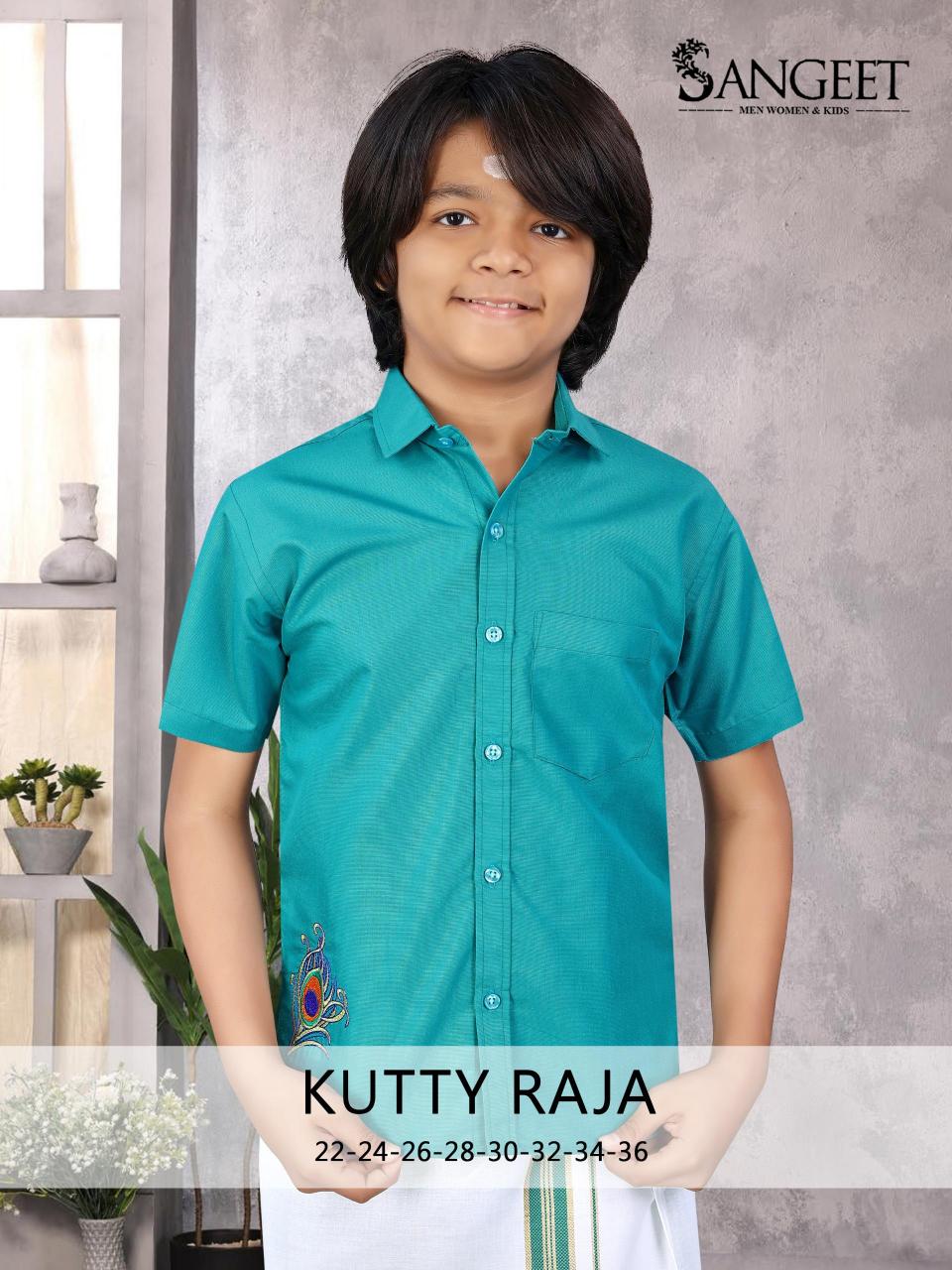 Sangeet Kutty Raja catalog Kids Shirt With Vesti 
