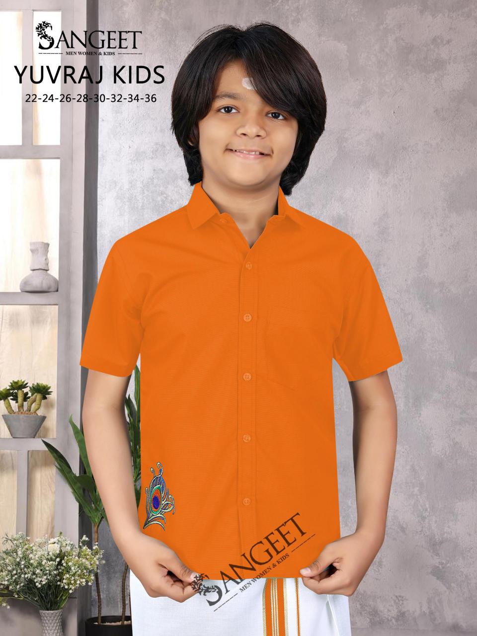 Sangeet Kutty Raja catalog Kids Shirt With Vesti 