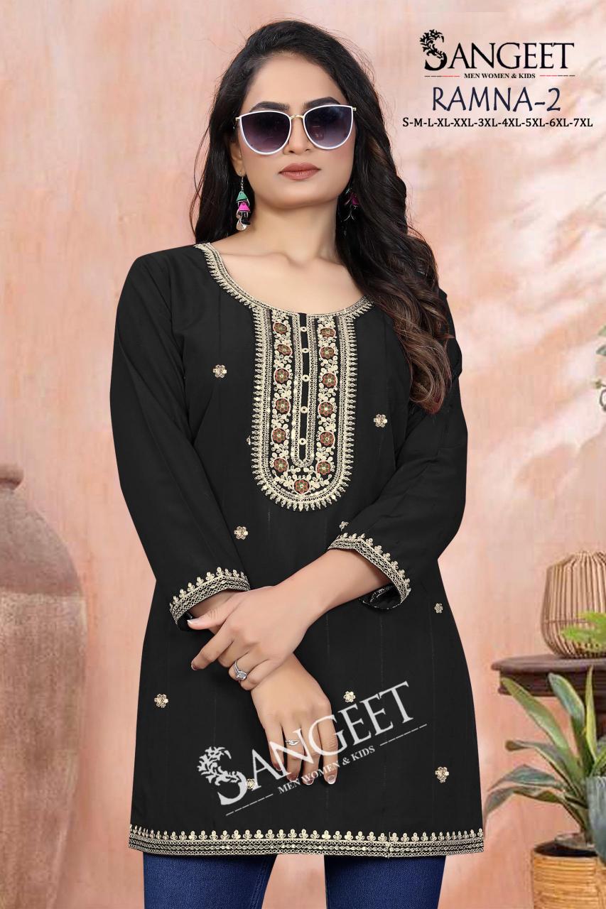 Sangeet Ramna vol 2 catalog indian short kurti tops