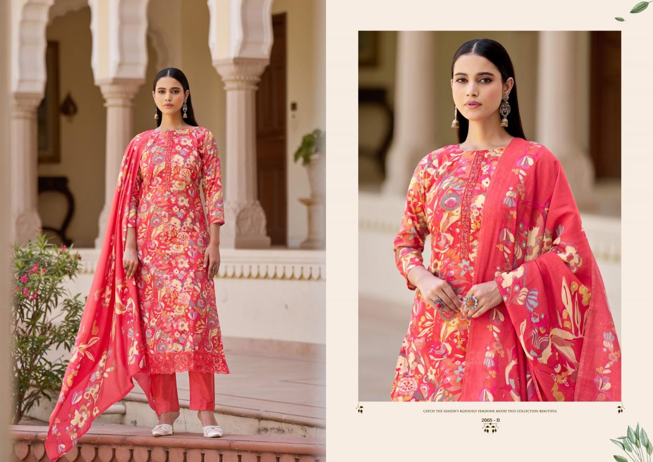 Sargam Mari Gold catalog wholesale dress materials catalog