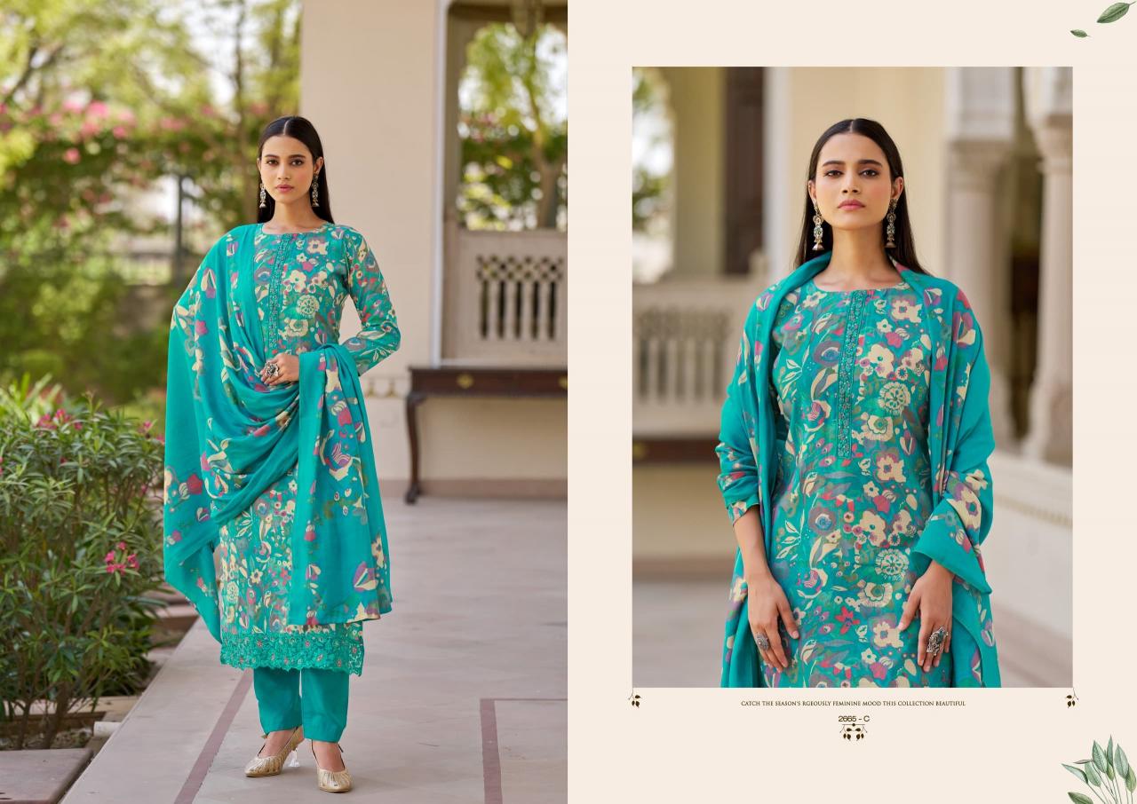 Sargam Mari Gold catalog wholesale dress materials catalog