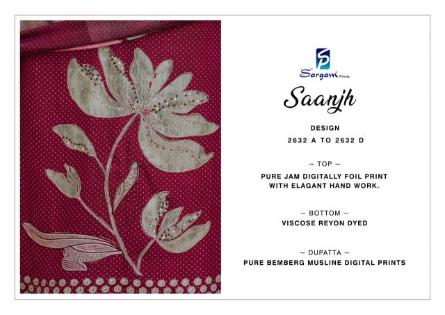 Sargam Saanjh catalog dress material manufacturers online