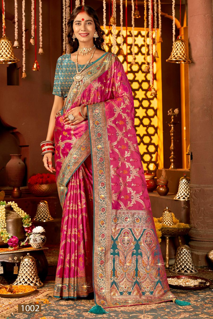 Saroj Anokhi satin saroski vol.1 Satin silk saree in surat with price wholesale
