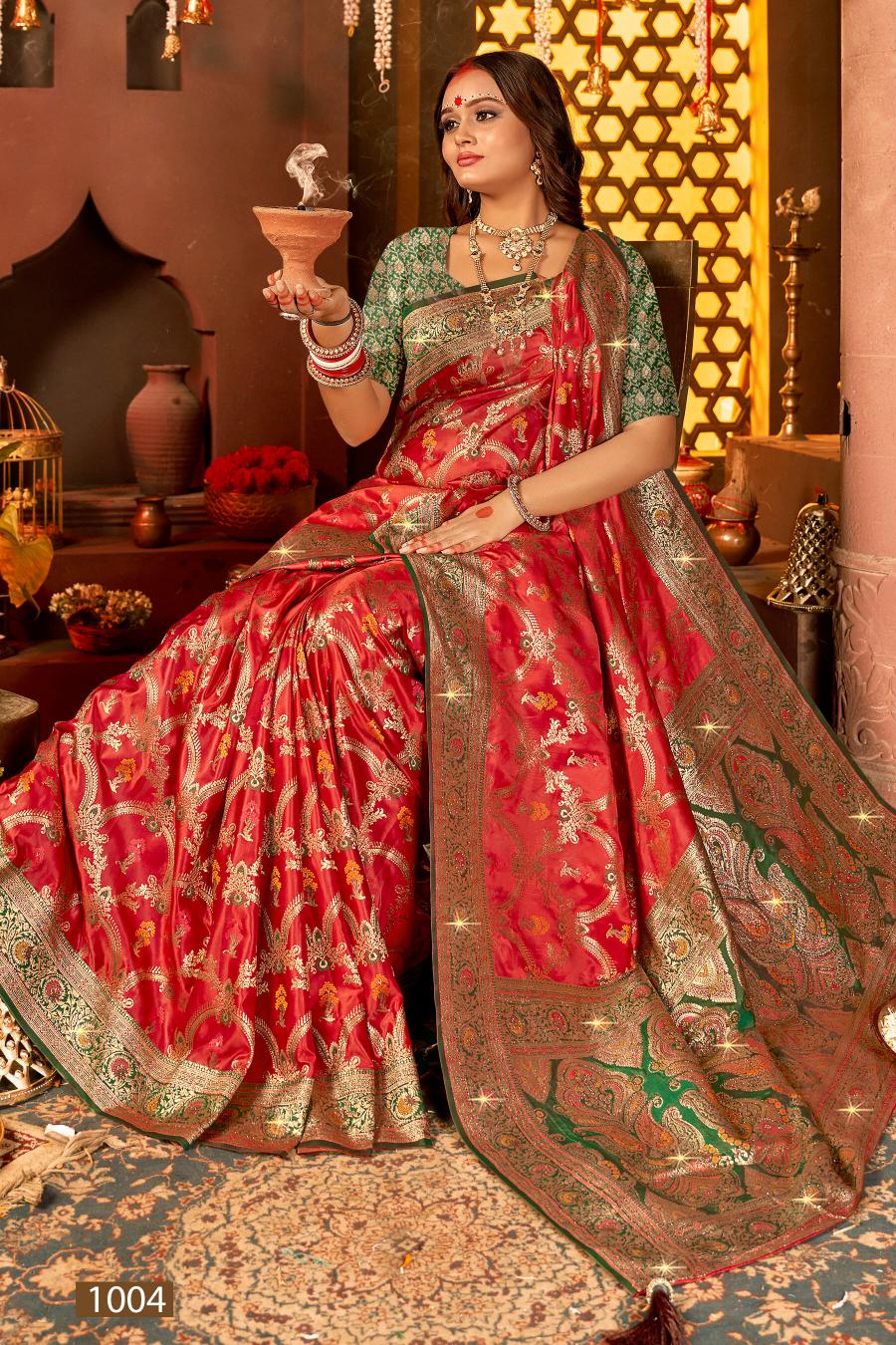 Saroj Anokhi satin saroski vol.1 Satin silk saree in surat with price wholesale