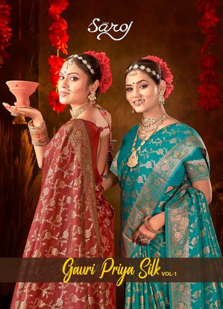 Saroj Gauri priya silk vol.1 50*600 silk saree in surat with price wholesale