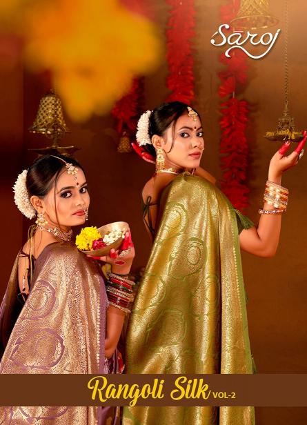 Saroj Rangoli silk vol.2 Satin silk saree in surat with price wholesale