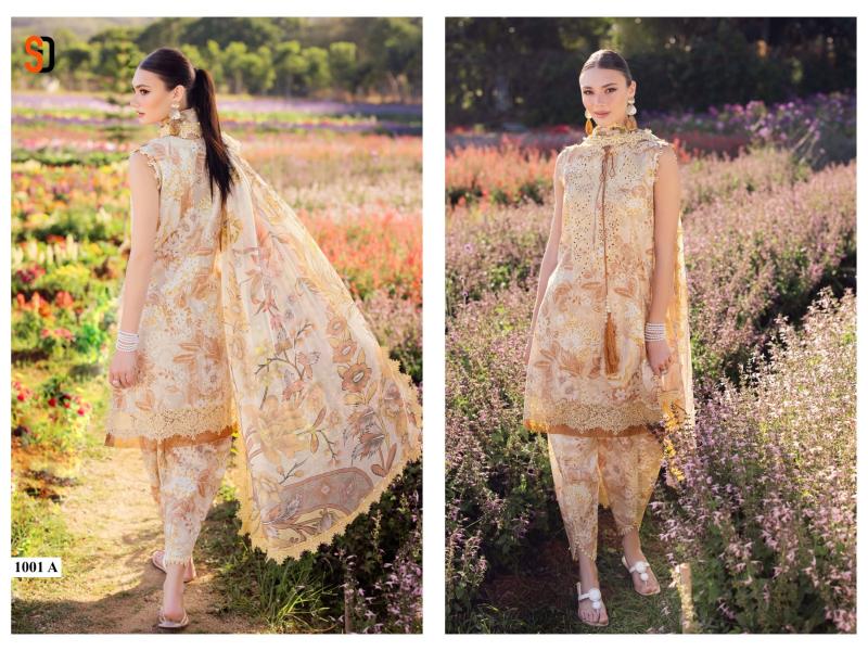 Sharaddha Flora Vol 1 Catalog Chiffon Duppatta pakistani replica suits online india wholesale