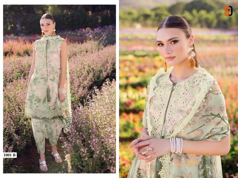Sharaddha Flora Vol 1 Catalog Chiffon Duppatta pakistani replica suits online india wholesale