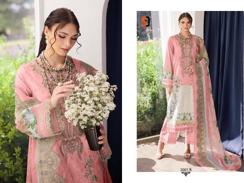 Sharaddha Needle Wonder Vol 2 catalog Chiffon Duppatta pakistani suits importer wholesaler delhi