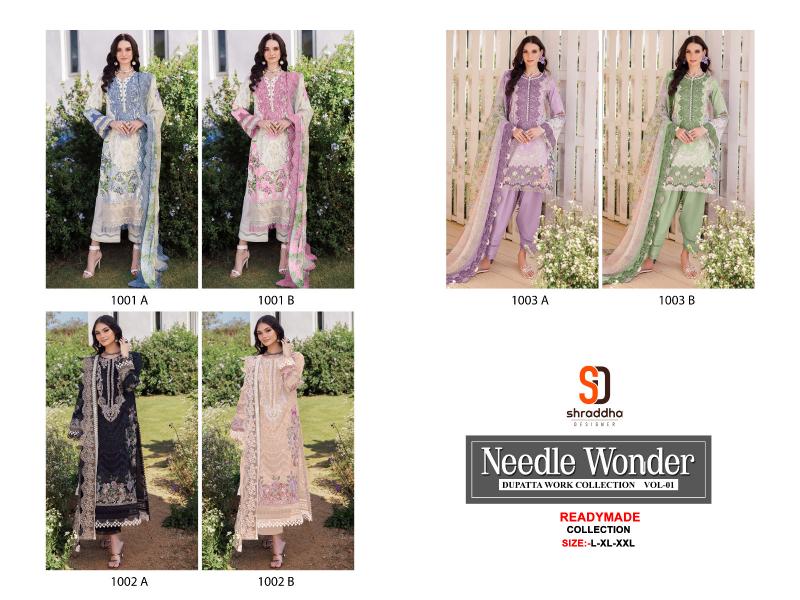 Sharaddha Needle Wonder Vol 2 catalog ready made pakistani suits
