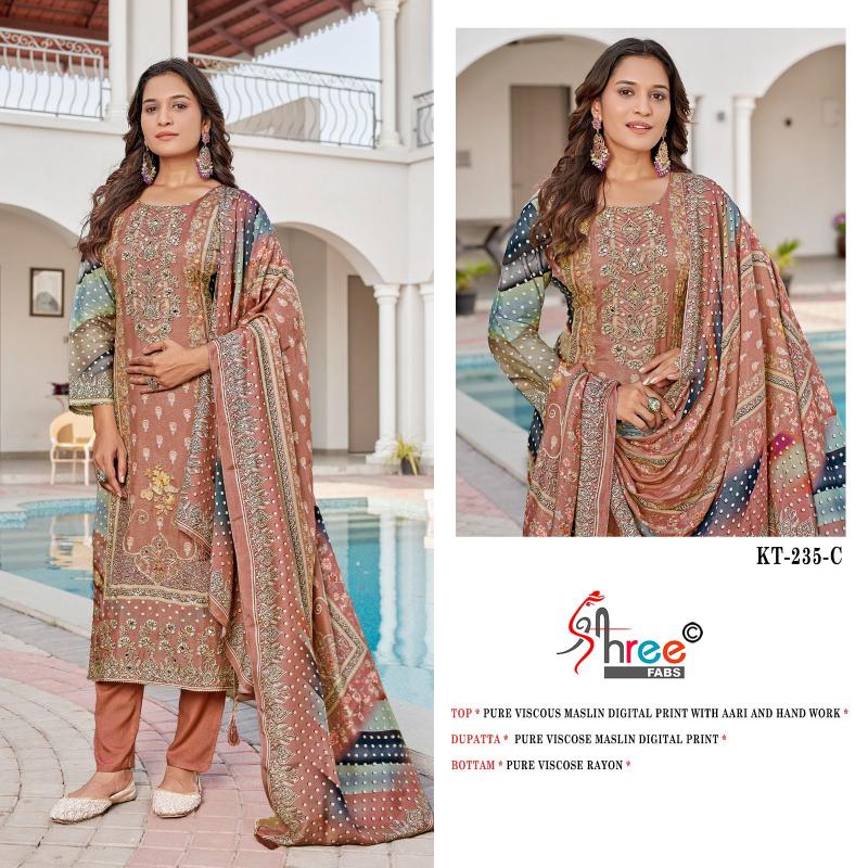 Shree Fabs Kt 235 catalog wholesale pakistani suits buy online